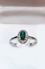 ΔΑΧΤΥΛΙΔΙ ΛΕΥΚΟΧΡΥΣΟ Κ14 ΜΕ ΣΜΑΡΑΓΔΙ